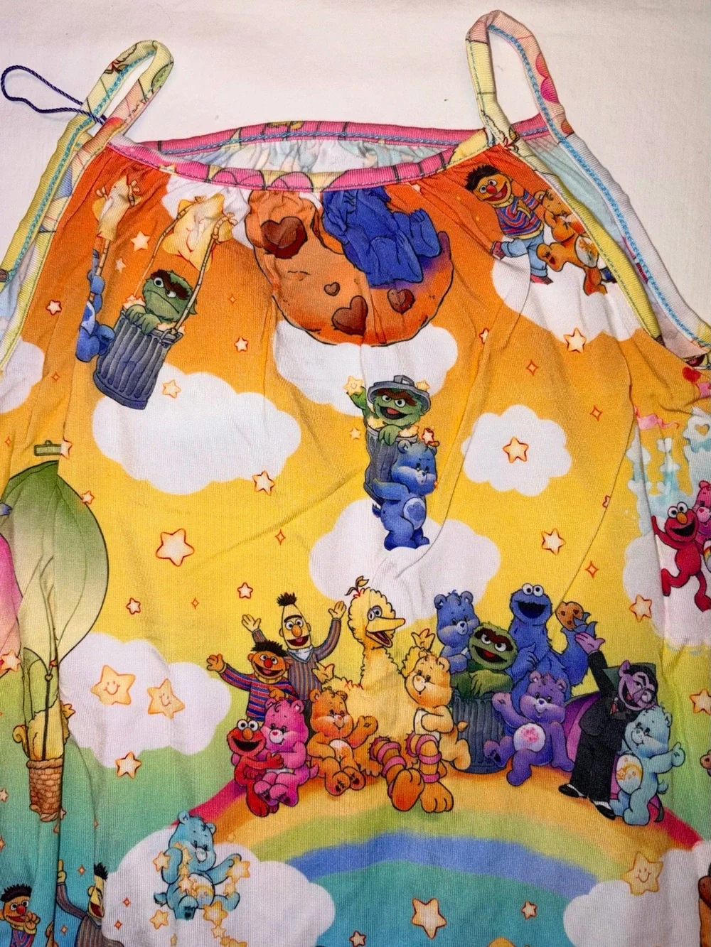 Posh Peanut Care Bears X Sesame Street 2 pc set sz 3-4 NWT